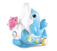 Oxxggkao Interactive Infant Toy Electric That Hovers Plays Tunes and Glows Encourages Movement and Discovery Floating Ball Blowing Toy