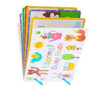 Oxxggkao Interactive Learning Sticker Book for Early Childhood Development with Activity Pages Interactive Toy for Kids Cognitive Development Tearable Safe Paper Educational Toy Travel Friendly
