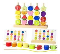 Oxxggkao Interactive Sorting Educational Toy for Kids Using Smooth Wooden Beads Problem Solving Ability Preschoolers to Logical Thinking