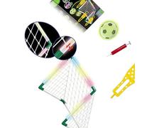 Oxxggkao Interactive Sports Toy for Parents and Children Including a Consistent Soccer Net with Shining Lights for Evening Play Indoor Outdoor Football Toy