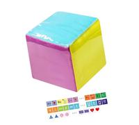 Oxxggkao Interactive Teaching Block Set with Removable Cards Hands on Instruction Toy Safe PVC Item for Interactive Teaching Tools