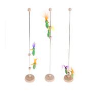 Oxxggkao Interactive Wooden Peckerwood Bird Spring Ball Game Toy Classic Game Ball Toy Early Education Toddler Halloween Candy