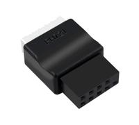 Oxxggkao Internal USB 2.0 9Pin To TypeE Converter Adapter Header Enhances Motherboard Compatibility Type C Front Panel