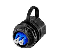 Oxxggkao IP68 Waterproof Fiber Coupler Adapter Panel Mount Connector with Dustproof Cover for Outdoor Data Center Use Waterproof Fiber Visual Coupler