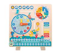 Oxxggkao Kids Learning Table Clock Easy To Read For Playrooms Teaching Months Days Of Week Telling Time Teaching For Kids