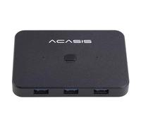 Oxxggkao KVM Switch 3 Ports 4K 3 In 1 Out Converter Switcher 2 Computers Share Monitor Switch Box Switcher Box