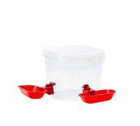 Oxxggkao Large Capacity Auto Filling Dog Cats Water Dispenser Featuring 2 Bowls and Quiet Operate Pet Feeder Bucket