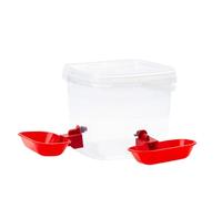 Oxxggkao Large Capacity Auto Filling Dog Cats Water Dispenser Featuring 2 Bowls and Quiet Operate Pet Feeder Bucket