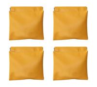 Oxxggkao Leather Pocket Cosmetic Bag, Waterproof Selfs-closing Small Makeup Pouches Minis Travel Storage for Headphones Jewelry Pocket Cosmetic Squeeze Top Small Makeup Selfs Closing Pouches