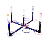 Oxxggkao LightUp Rings and Toss Set for Backyard Parties Team Building Adults LED Light Up Throwing Game