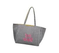 Oxxggkao Lightweight Reversible Canvas Bag With Embroidered Stripes And Multiple Compartments For Daily Use Multi Compartment Travel Shouldbag