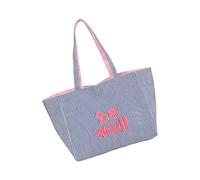 Oxxggkao Lightweight Reversible Canvas Bag With Embroidered Stripes And Multiple Compartments For Daily Use Multi Compartment Travel Shouldbag