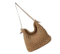Oxxggkao Lightweight Straw Shoulder Bag For Women With Ample Space For Essential Lightweight Commute Bags Travel Underarm Handbag Stylish Women's Bag