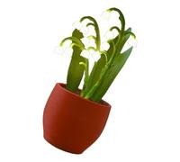 Oxxggkao Lilys Shape PETG Night Light With Noiseless Touch Sensors Dimmable Glowing For Nursery Bedroom Bookshelf Artistic Homes Touch Control Night Lamp