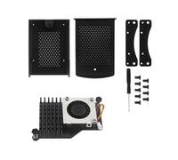 Oxxggkao Metal Shell Enclosure Heat Sink Housing with Cooling Fan for RPI 5 Aluminum Alloy Case for RPI 5 Precise Hole Positioning
