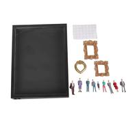 Oxxggkao Miniature Museums Type Photo Box Family Memory Display Case Photo Frame Box with Light （ Optional） Small Gallery Copy Set