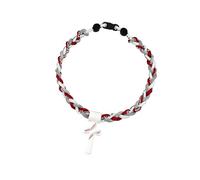 Oxxggkao Minimalists Crosses Charm Rope Necklace Versatile Layer Jewelry Him and Her Baseball Crosses Necklace