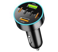 Oxxggkao Multifunction Car Charging Fast Charging Adapter Car Solution 66W for 12V-24V Automobiles Truck Bus Multi Port