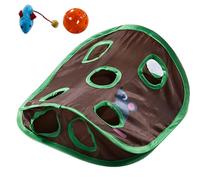 Oxxggkao MultiFunctional Teaser Activity Box Chew Resistant Puzzle Puzzle with Bells Toy Interactive Cats Toy with Bells
