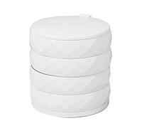 Oxxggkao Multilayer Jewelry Storage Rotating Stand Earrings Box Display Case Earring Organizer Desk Rotating Storage Box