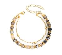 Oxxggkao Multipurpose Natural Beads Offering Protective and Peace Craft Supplies Sturdy Chain for Adults Calming Protective Wristband