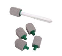 Oxxggkao Natural Pumice Stone Toilet Brush Long Handle Ergonomic Design Safe Effective Cleaning Extended Handle Toilet Scrubber Rust Pumice Scrubber