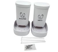Oxxggkao None Tip Chicken Feeder for Grit and Shells High Strength Slight Easy Maintenance Farm Poultry Tool Poultry Grit Feeder