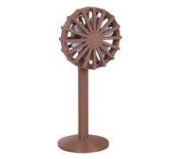 Oxxggkao Nostalgic Floor Fan Model Miniature Dollhouses Piece Adds Vintage Charm to Any Room Setting Pretend Play Floor Fan Wooden Furniture