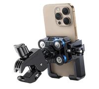 Oxxggkao Not Theft Aluminum Motorcycle Phone Stand with Silicone Protect Shockproof Mounts for 4.7 to 7.2 Inch Devices Clamp