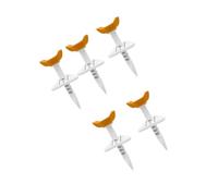Oxxggkao Nylon Golf Set with Guide Lines, 5 Pack Ball Tees for Bucket and Consistent Ball Setup Use for Golfers Nylon Golf Tees with Wide Cup