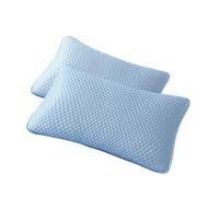 Oxxggkao Pack of 2 Cooling Pillowcase Ice Silk Fabric Machine Washable Design Soft Pillow Cover 48x74cm Multiple Color Size Breathable Pillowcase