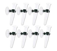 Oxxggkao Pack Of 8 Clear Floral Water Tubes With Suction Cups Flower Stem Holders Secure For Freshes Arrangements & Bouquets