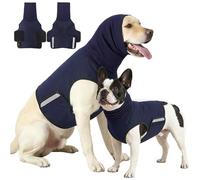 Oxxggkao Pet Anxious Soothing Vest Head Cover Wrap 2 in 1 Design for Dog Comfortable Polyester Fabric Easy to Wear Dog Pacifying Suit