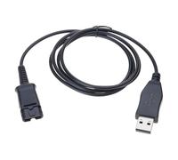 Oxxggkao Plugs and Play USB Interfaces Cable for Quick Disconnect Headsets Connecting to PC Laptop Softphone 47.24inch / 120cm USB Adapter