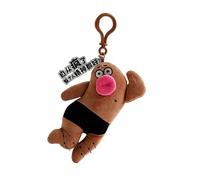 Oxxggkao Plush Animal Bag Pendant Sausage Mouth Toy Keychain Cartoon Chain Fashionable Handbag Accessory For Daily Use Escapee Bag Charm