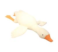 Oxxggkao Popular Large White Geese Plush Pillow with PP Cotton Filled Couch Decors Throw Pillow for Kids Hugging Cuddle Play Removable Cover Stuffed Animals
