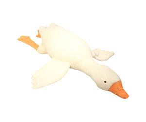 Oxxggkao Popular Large White Geese Plush Pillow with PP Cotton Filled Couch Decors Throw Pillow for Kids Hugging Cuddle Play Removable Cover Stuffed Animals