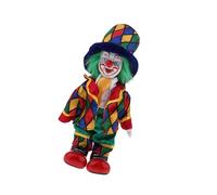 Oxxggkao Porcelain Performers Clown Figure Doll With Colorful Costume Home Display Accessories Circus Figurine Decors Hand Painted Ceramic Statue