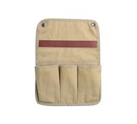 Oxxggkao Portable Camp Chair Organizers Featuring 3 Compartments Reinforced Canvas Texture Easy Mounting Space Saving Design Camping Accessory Bag