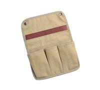 Oxxggkao Portable Camp Chair Organizers Featuring 3 Compartments Reinforced Canvas Texture Easy Mounting Space Saving Design Outdoor Chair Side Storage Bag