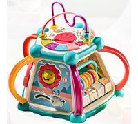 Oxxggkao Portable Educational Activity Cube For Preschoolers Logical Thinking Sensory Exploration Fine Motor Training Multifunctional Educational Toy