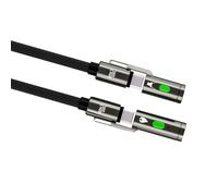 Oxxggkao Portable USB C Power Cord 240W Charging Cord Integrated LED Light For Camping Gear 480Mbps Data Transfer