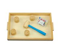 Oxxggkao Pounding Toy Hammer Parent-Child Interaction For Hand-Eye Coordination Noise Maker Wooden Tray For Kids 1/2/3 Hammering Toys For Year Olds For Baby