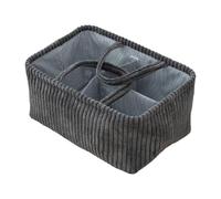 Oxxggkao Practical Corduroy Storage Basket With Sturdy Handles For Home Organization And Decoration Multi-Compartment Organiser Kids Toy Storage Fabric Basket