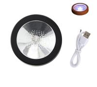 Oxxggkao Practical Glowing Cup Stand Suitable for Multiple Occasion with USB Rechargeable LED and Simple Activation Design Glowing Coasters