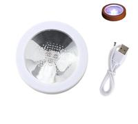 Oxxggkao Practical Glowing Cup Stand Suitable for Multiple Occasion with USB Rechargeable LED and Simple Activation Design Glowing Coasters
