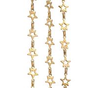Oxxggkao Practical Hollow Star Pattern Chain Extender Multipurpose Jewelry Metal Texture Suitable for Most Necklaces Making Multipurpose Jewelry