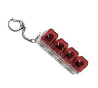 Oxxggkao Pressable Heart Molded Keychain Stress Palliative With Brighten Function For Office School Addons Lovely Heart Keychain Pressable Desk Toy With Glowing Light