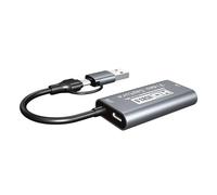 Oxxggkao Professional Grades 4K Video Captures Card with USB and Power for Broadcasting Gaming and Video Production Streaming and Content Creation