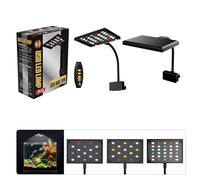 Oxxggkao Programmable Fishes Tanks LED Light With 360 Degrees Rotation Clamps Low Voltages For Plant Growth Aquariums Low Energy Plant Light